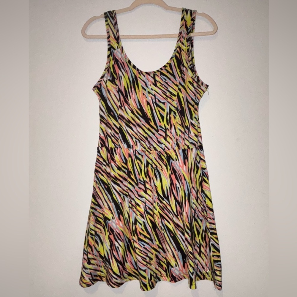 Fun and Funky Skater Volcom Multicolor Patterned Dress